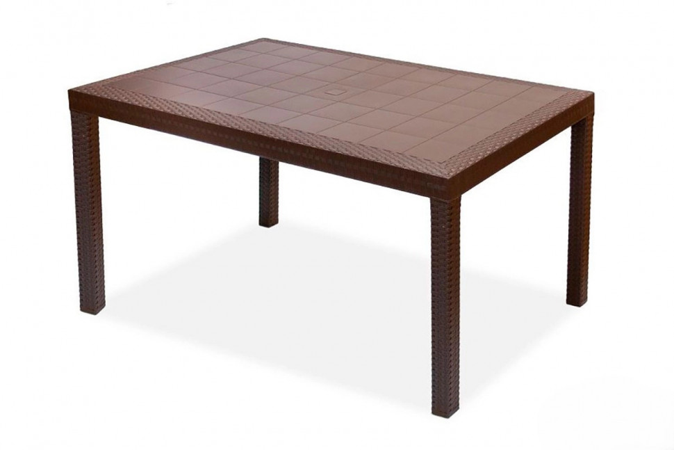Стол B:rattan Houston 1500*900мм, коричневый